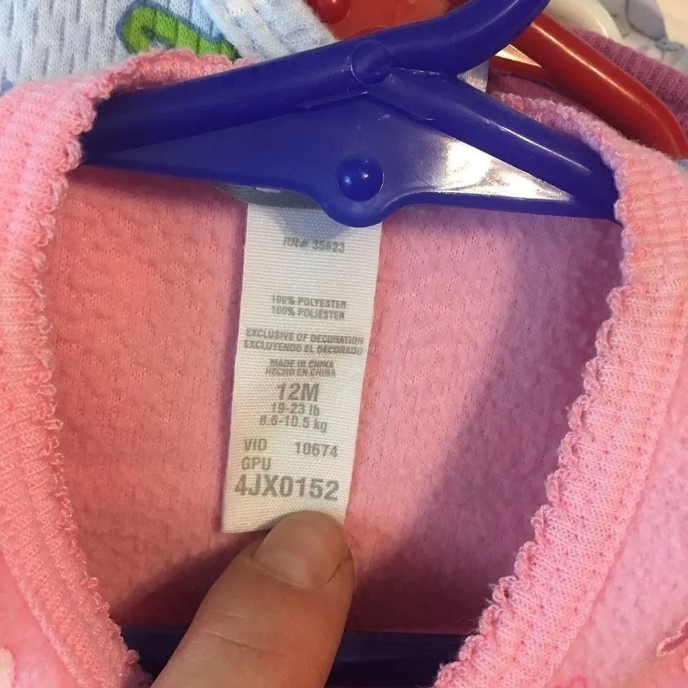 Carter’s Baby Onesie Sleeper Infant Girls 12 mo - Picture 4 of 4